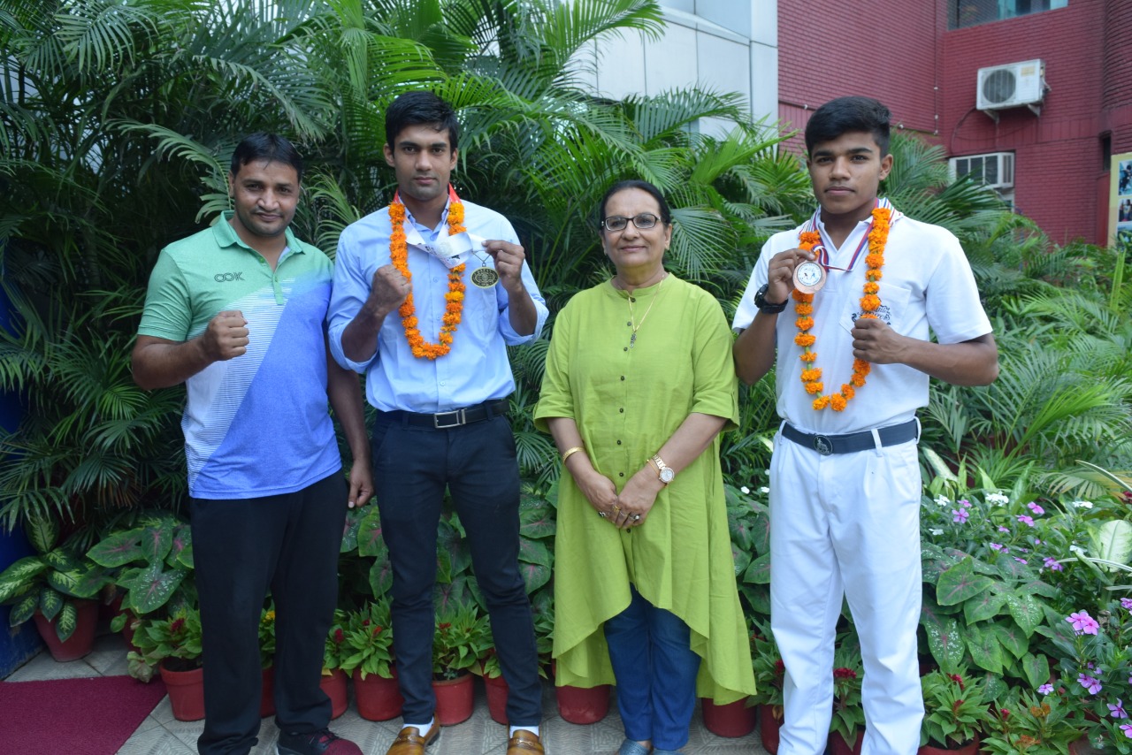 Boxer Rohit Saroha from Little Angels Boxing Academy won Bronze Medal in World Police Games